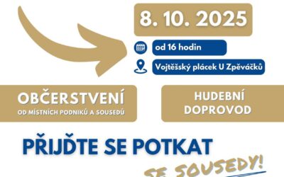 Druhé sousedské setkání proběhne 8. října